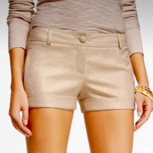 Express gold shorts